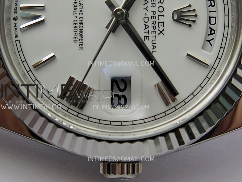Day Date 228239 40mm Gain Weight V3 THBF 1:1 Best Edition White Dial Roman Marker On President Bracelet VR3255