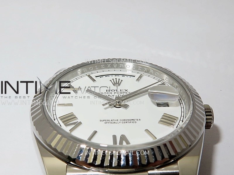 Day Date 228239 40mm Gain Weight V3 THBF 1:1 Best Edition White Dial Roman Marker On President Bracelet VR3255