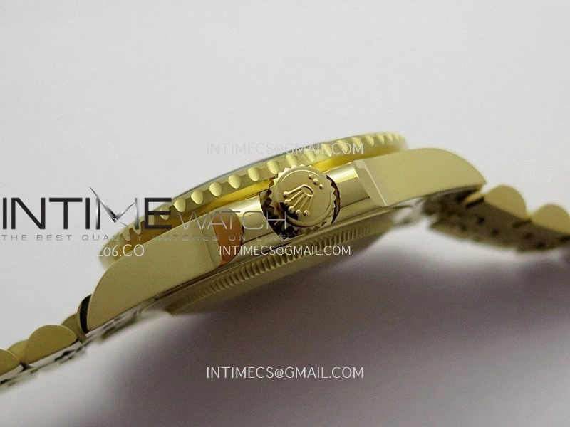GMT Master II 126718 GRNR Gain Weight V4 Gold Factory 1:1 Best Edition Black Dial On YG Jubilee Bracelet SH3285 CHS