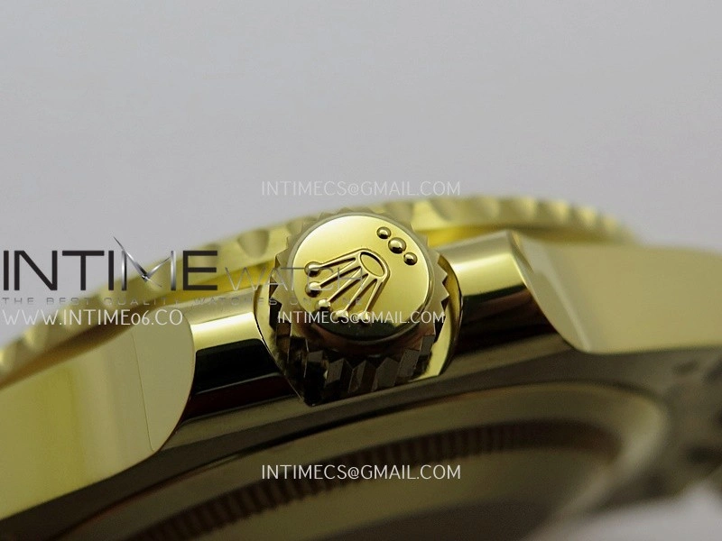 GMT Master II 126718 GRNR Gain Weight V4 Gold Factory 1:1 Best Edition Black Dial On YG Jubilee Bracelet SH3285 CHS