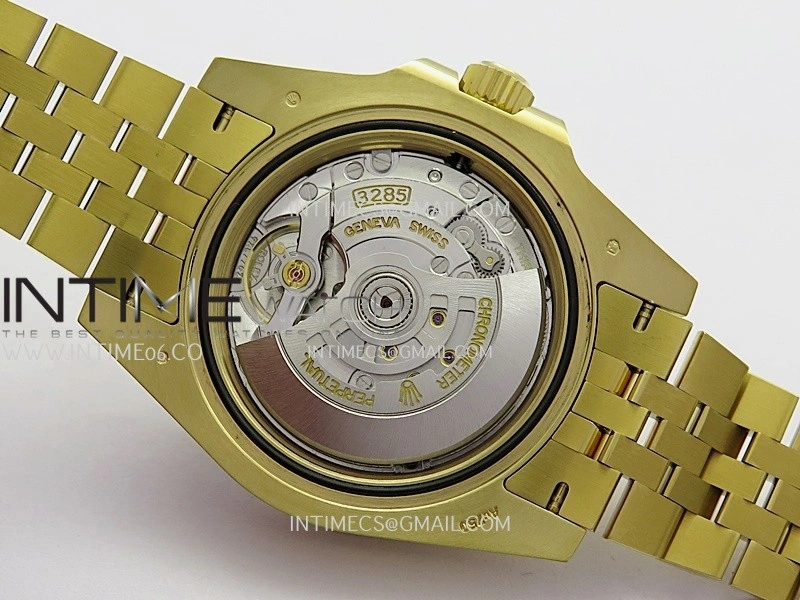 GMT Master II 126718 GRNR Gain Weight V4 Gold Factory 1:1 Best Edition Black Dial On YG Jubilee Bracelet SH3285 CHS