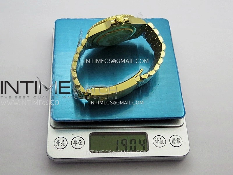 GMT Master II 126718 GRNR Gain Weight V4 Gold Factory 1:1 Best Edition Black Dial On YG Jubilee Bracelet SH3285 CHS