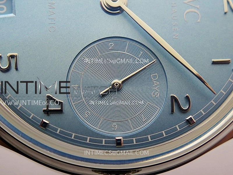 Portugieser IW501708 42mm SS APSF 1:1 Best Edition Ice Blue Dial On SS Bracelet A52010