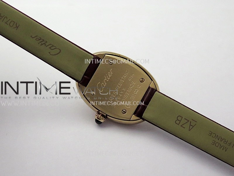 Baignoire Watch RG AF 1:1 Best Edition Silver Dial On Black Croco Strap RONDA Quartz