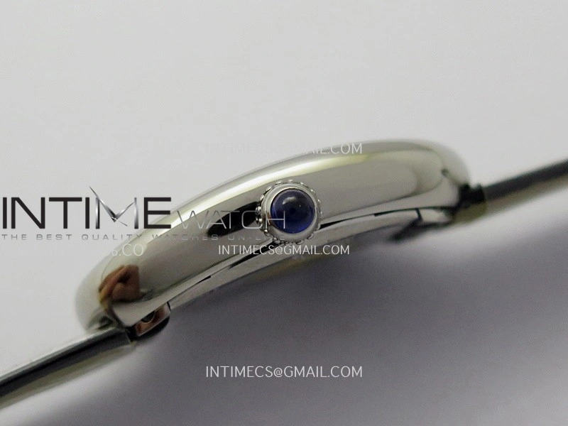 Baignoire Watch SS AF 1:1 Best Edition Silver Dial On Black Croco Strap RONDA Quartz