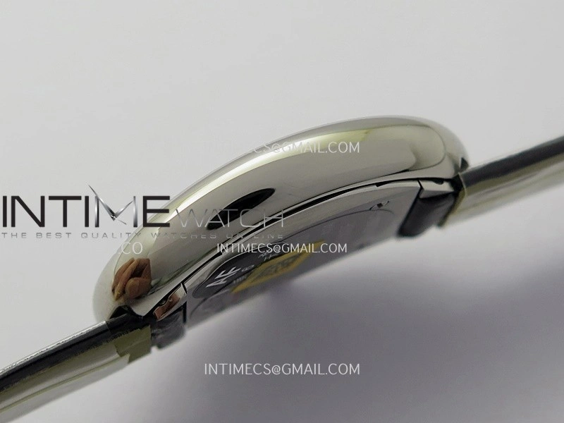 Baignoire Watch SS AF 1:1 Best Edition Silver Dial On Black Croco Strap RONDA Quartz