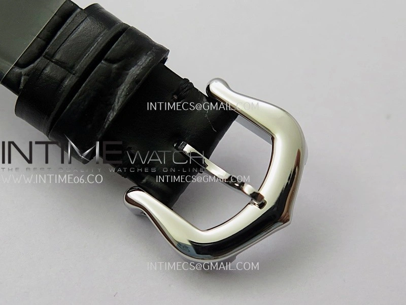 Baignoire Watch SS AF 1:1 Best Edition Silver Dial On Black Croco Strap RONDA Quartz