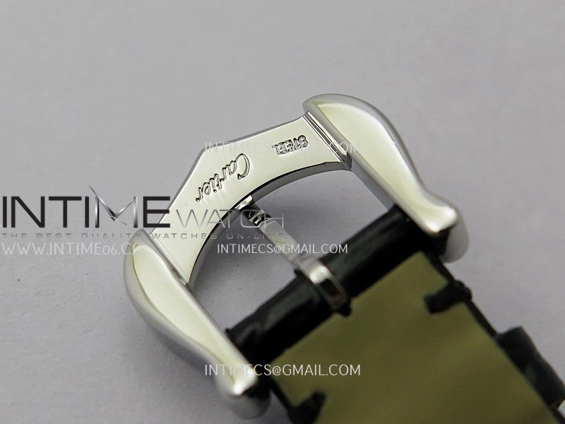 Baignoire Watch SS AF 1:1 Best Edition Silver Dial On Black Croco Strap RONDA Quartz