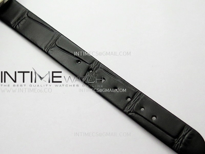Baignoire Watch SS AF 1:1 Best Edition Silver Dial On Black Croco Strap RONDA Quartz