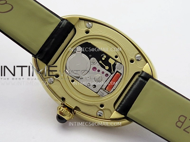 Baignoire Watch YG AF 1:1 Best Edition Silver Dial On Black Croco Strap RONDA Quartz