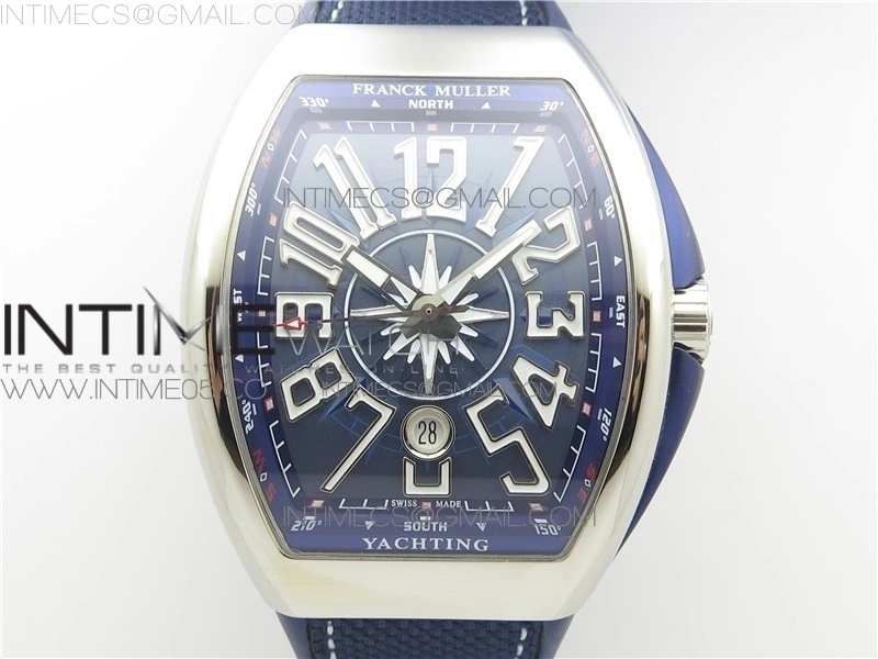 Vanguard V45 SS ZF Best Edition Blue Textured Dial on Blue Rubber Strap MIYOTA 9015
