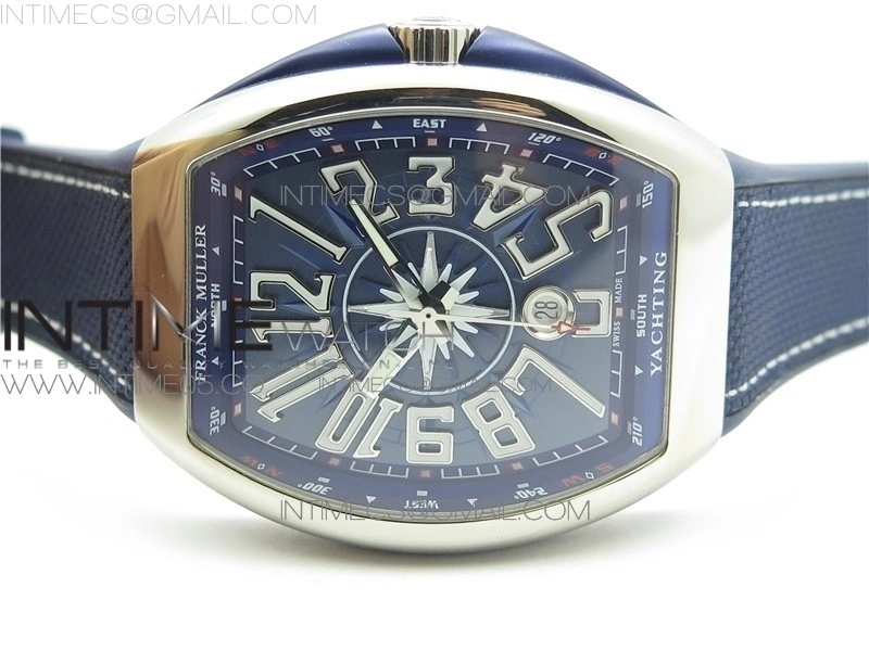 Vanguard V45 SS ZF Best Edition Blue Textured Dial on Blue Rubber Strap MIYOTA 9015