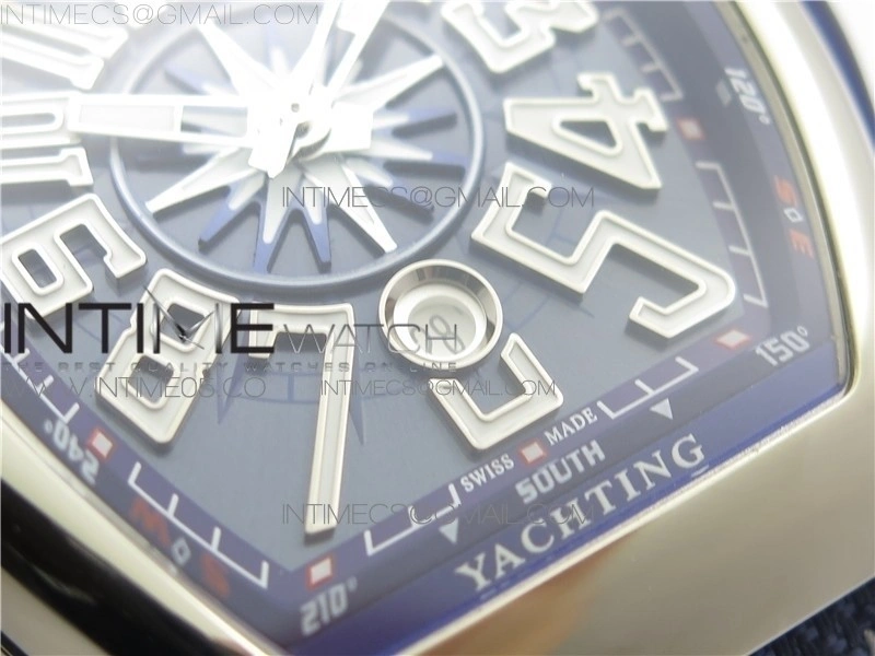 Vanguard V45 SS ZF Best Edition Blue Textured Dial on Blue Rubber Strap MIYOTA 9015
