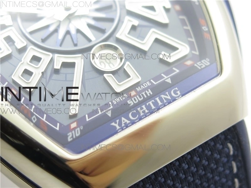 Vanguard V45 SS ZF Best Edition Blue Textured Dial on Blue Rubber Strap MIYOTA 9015