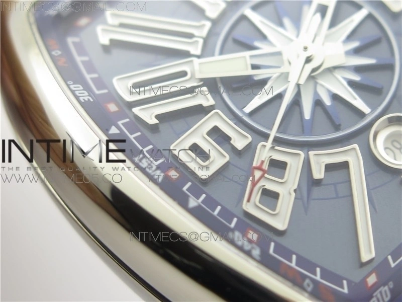 Vanguard V45 SS ZF Best Edition Blue Textured Dial on Blue Rubber Strap MIYOTA 9015