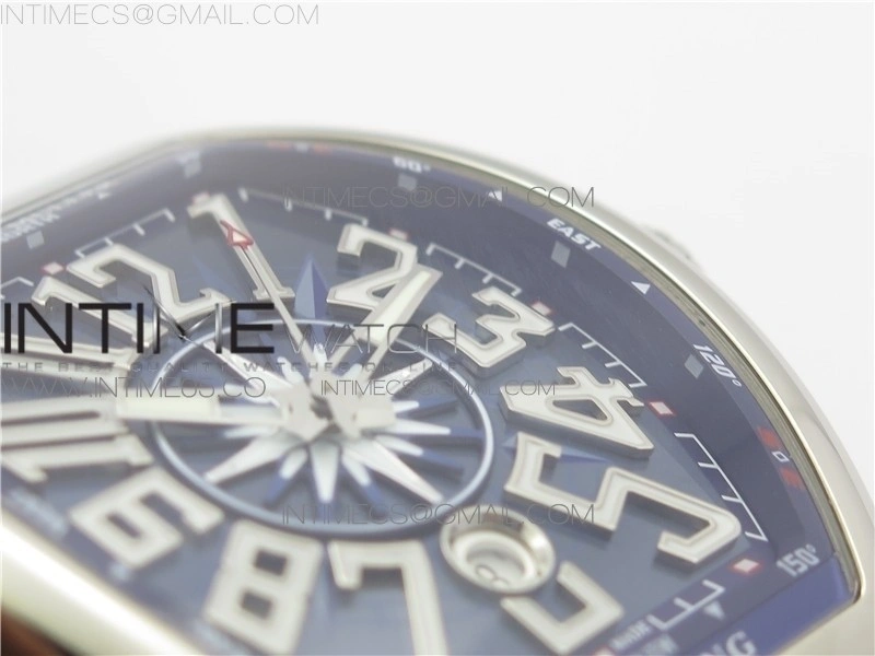 Vanguard V45 SS ZF Best Edition Blue Textured Dial on Blue Rubber Strap MIYOTA 9015