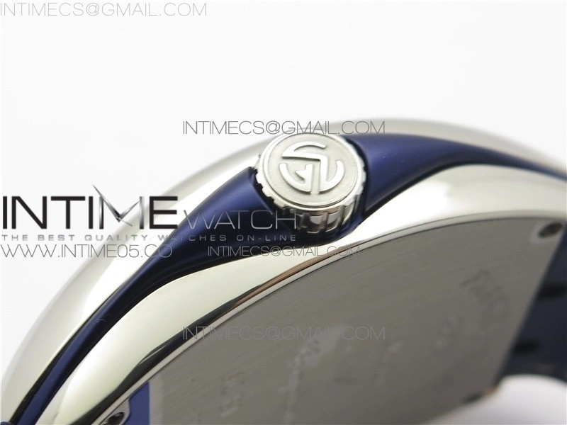Vanguard V45 SS ZF Best Edition Blue Textured Dial on Blue Rubber Strap MIYOTA 9015