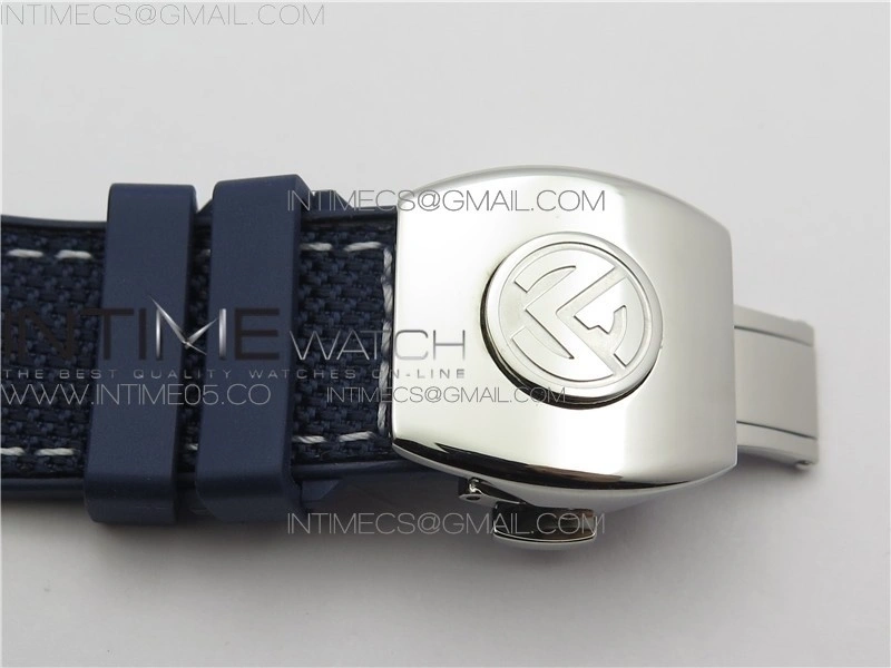 Vanguard V45 SS ZF Best Edition Blue Textured Dial on Blue Rubber Strap MIYOTA 9015