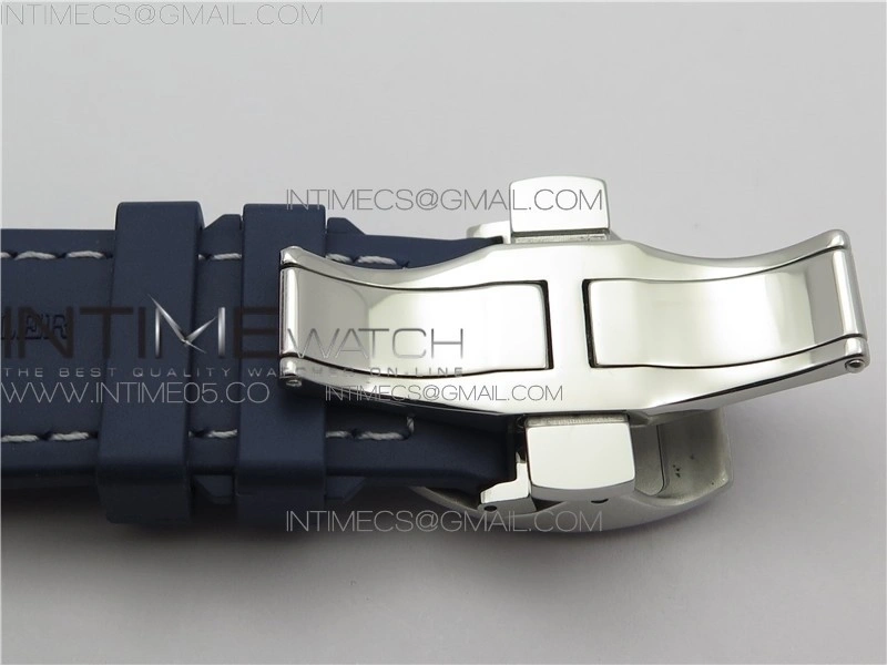 Vanguard V45 SS ZF Best Edition Blue Textured Dial on Blue Rubber Strap MIYOTA 9015