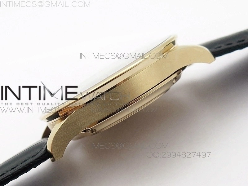 Portuguese IW371415 ZF V3 1:1 Best Edition RG Black dial on Black Leather Strap A79350