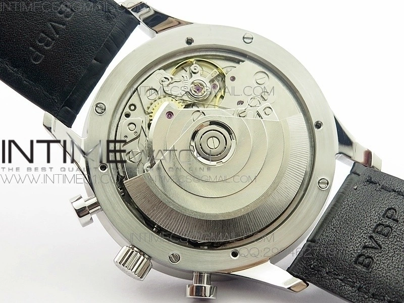Portuguese IW371447 ZF V3 1:1 Best Edition SS Black dial on Black Leather Strap A79350