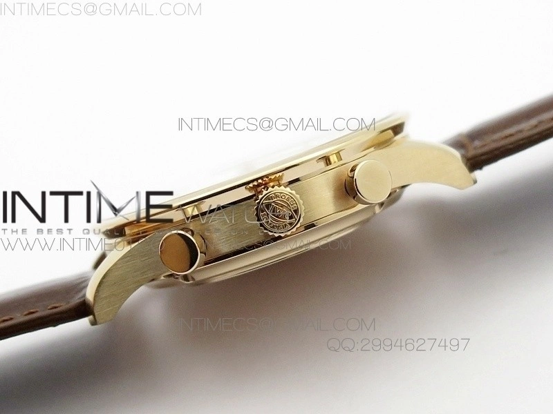 Portuguese IW371480 ZF V3 1:1 Best Edition RG White dial on Brown Leather Strap A79350