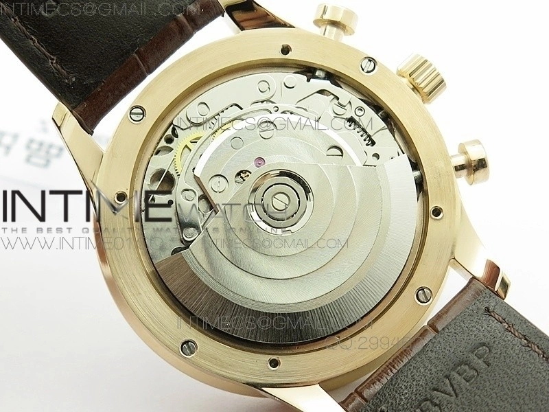 Portuguese IW371480 ZF V3 1:1 Best Edition RG White dial on Brown Leather Strap A79350