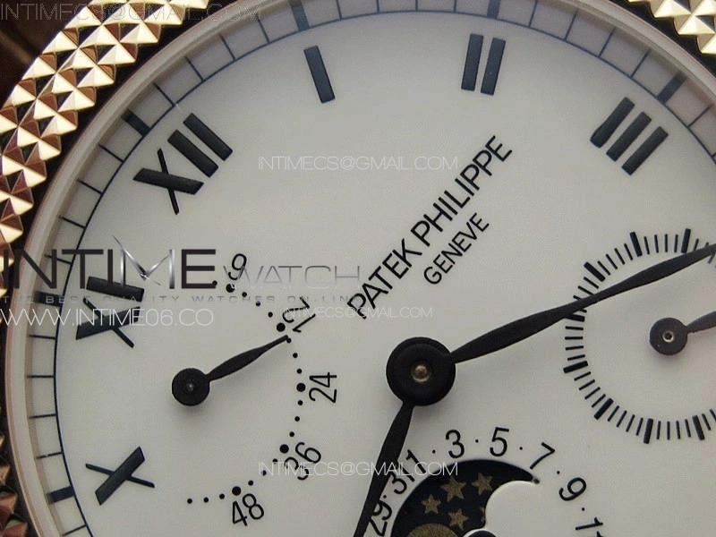 Calatrava 5057 Cortina Watch 50th Anniversary RG YSF 1:1 Best Edition White Dial on Black Leather Strap A240