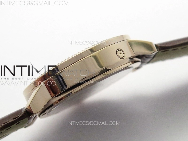 Calatrava 5057 Cortina Watch 50th Anniversary RG YSF 1:1 Best Edition White Dial on Black Leather Strap A240