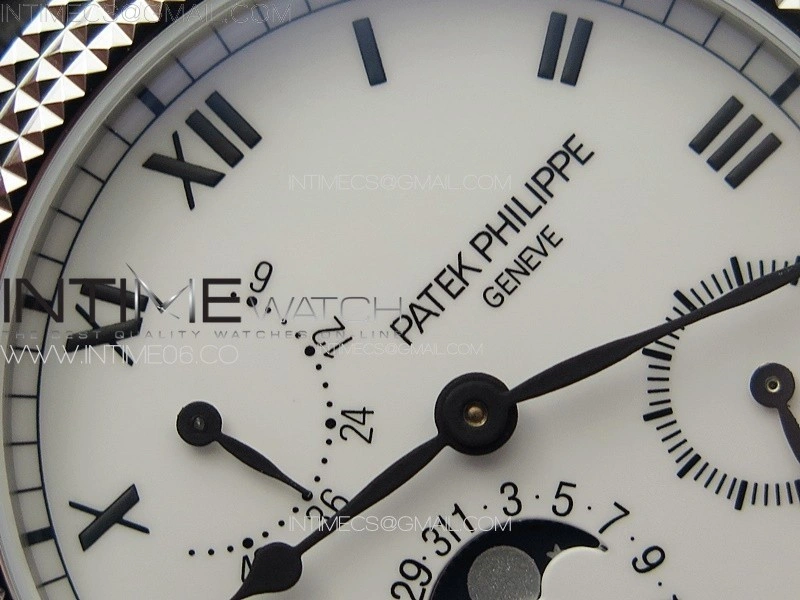 Calatrava 5057 Cortina Watch 50th Anniversary SS YSF 1:1 Best Edition White Dial on Black Leather Strap A240
