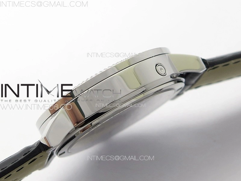 Calatrava 5057 Cortina Watch 50th Anniversary SS YSF 1:1 Best Edition White Dial on Black Leather Strap A240