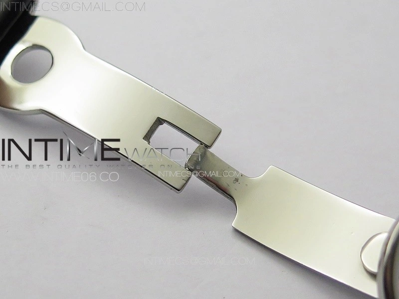 Calatrava 5057 Cortina Watch 50th Anniversary SS YSF 1:1 Best Edition White Dial on Black Leather Strap A240