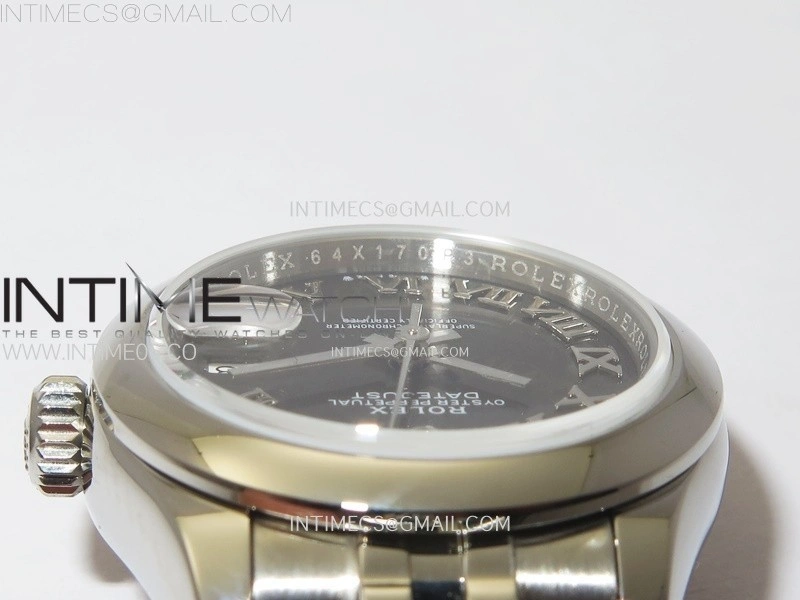 Datejust 28mm 279166 Smooth Bezel SS APSF Best Edition Gray Dial Roman Markers on SS Jubilee Bracelet NH05