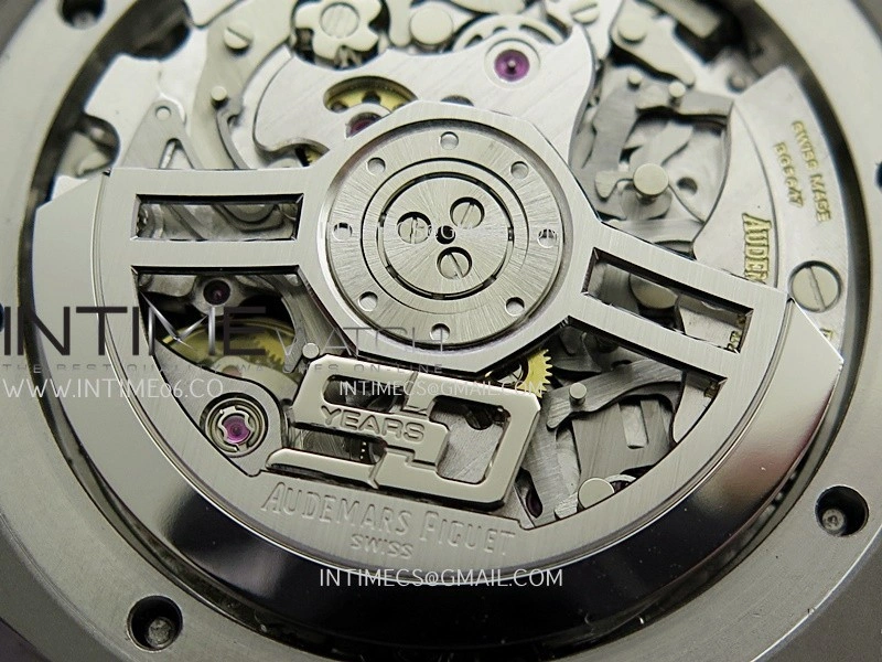 Royal Oak Chrono 26240 50th SS V2 DDF 1:1 Best Edition Silver Dial On White Rubber Strap Super Clone DD4401
