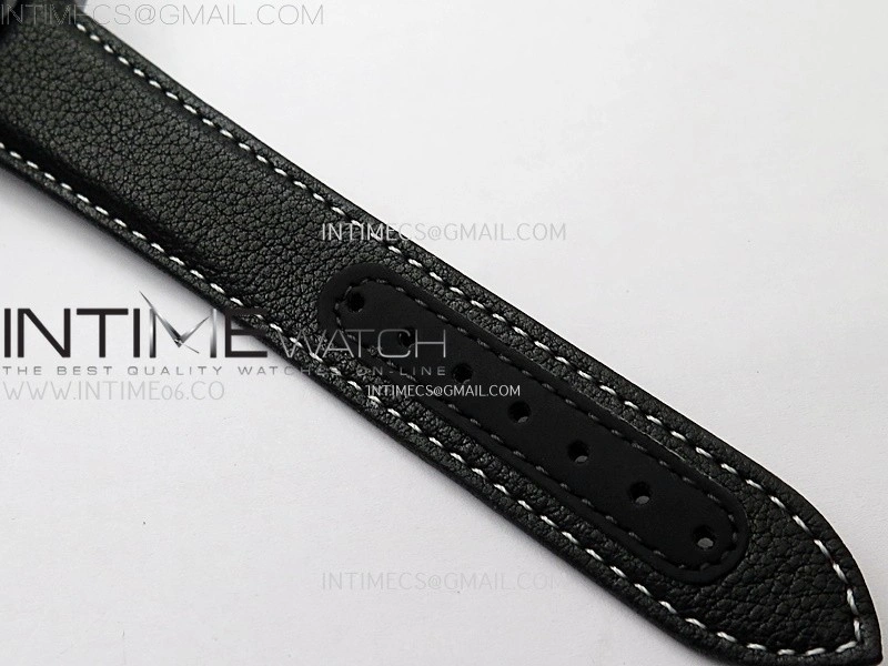 Speedmaster "Dark Side of The Moon" Real Ceramic N1F 1:1 Best Edition Black Dial on Black Leather Strap A9300