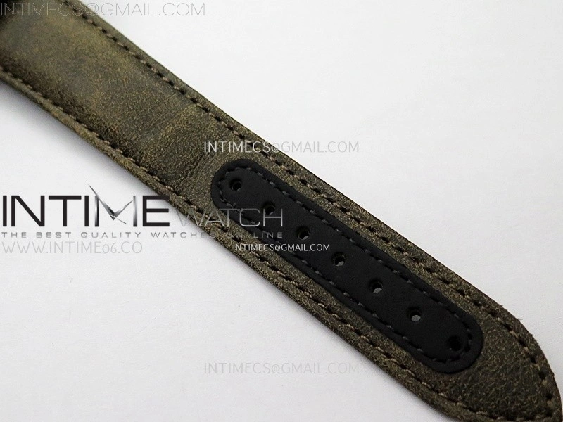 Speedmaster "Dark Side of The Moon" Real Ceramic N1F 1:1 Best Edition Black Dial on Brown Leather Strap A9300