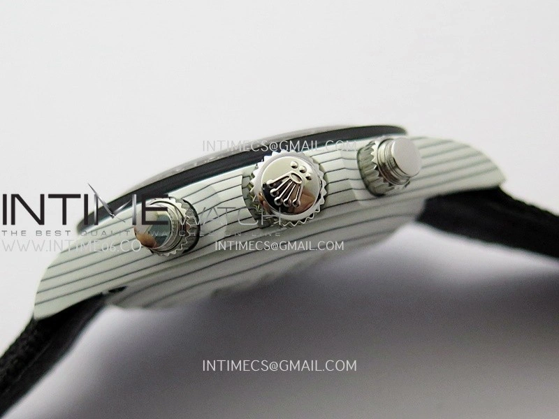 Daytona DIW White Carbon DIWF Best Edition Gray Dial Black Subdial On Black Nylon Strap A4801