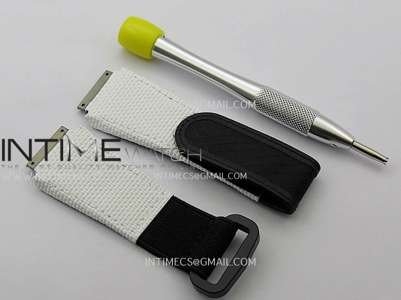 RM035-01 White Carbon ZF Best Edition Skeleton Dial On White Black Strap Super Clone RMUL2