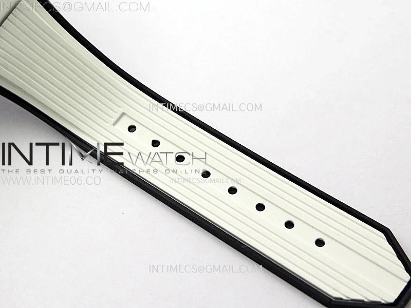 Hublot Big Bang Unico 42mm Real White Ceramic BBF 1:1 Best Edition Black Skeleton Dial on white Rubber Strap A1280