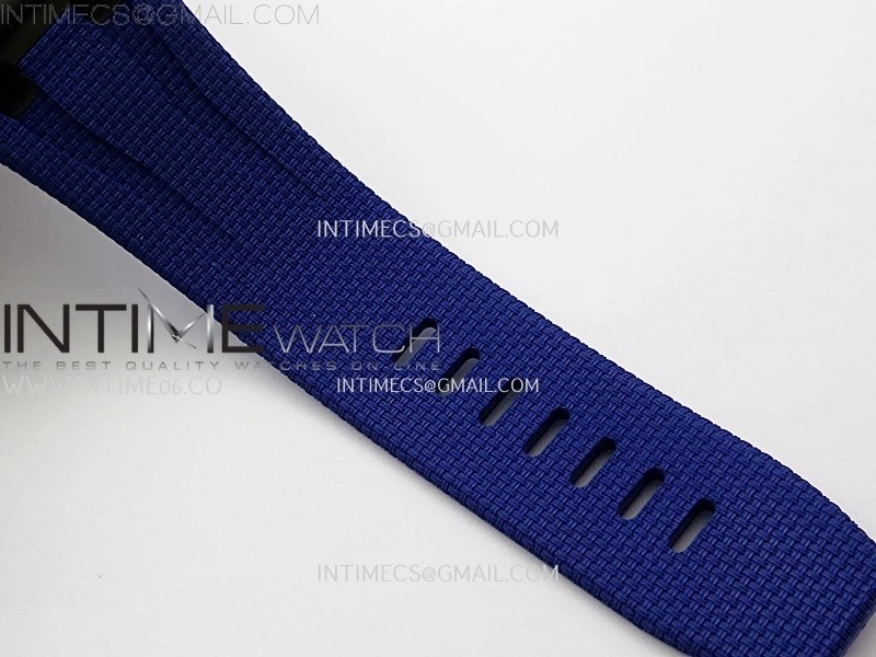 Royal Oak Offshore 44mm Black Ceramic TKF 1:1 Best Edition Blue Dial on Blue Rubber Strap A3126