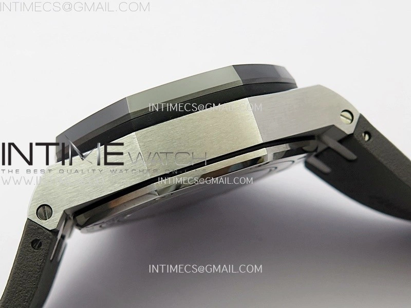 Royal Oak Offshore 44mm SS TKF Best Edition Gray Dial Ceramic Bezel on Gray Rubber Strap A3126