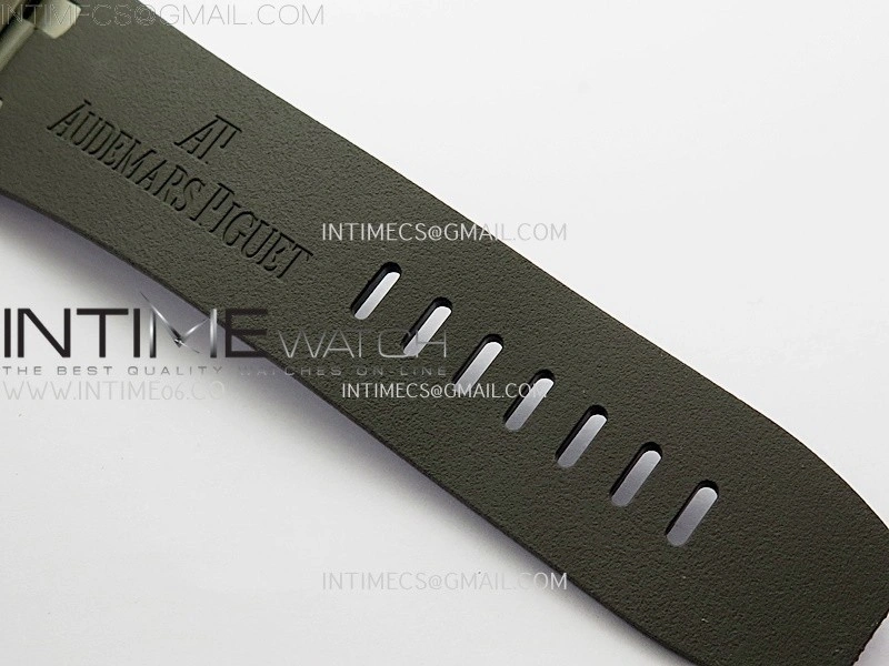 Royal Oak Offshore 44mm SS TKF Best Edition Gray Dial Ceramic Bezel on Gray Rubber Strap A3126