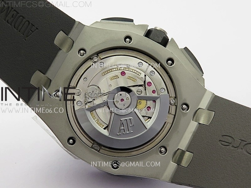 Royal Oak Offshore 44mm SS TKF Best Edition Gray Dial Ceramic Bezel on Gray Rubber Strap A3126
