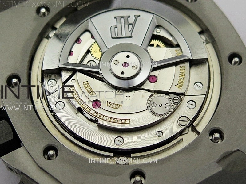 Royal Oak Offshore 44mm SS TKF Best Edition Gray Dial Ceramic Bezel on Gray Rubber Strap A3126
