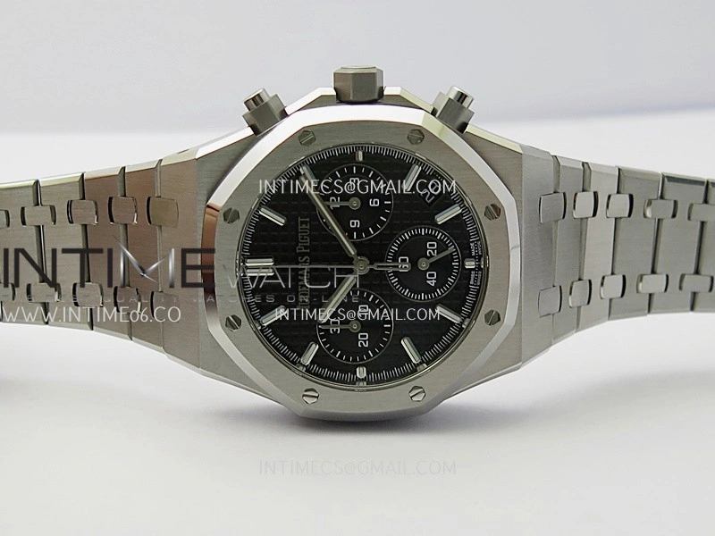 Royal Oak Chrono 26240 SS APSF 1:1 Best Edition Black Dial on SS Bracelet SA4401 Super Clone