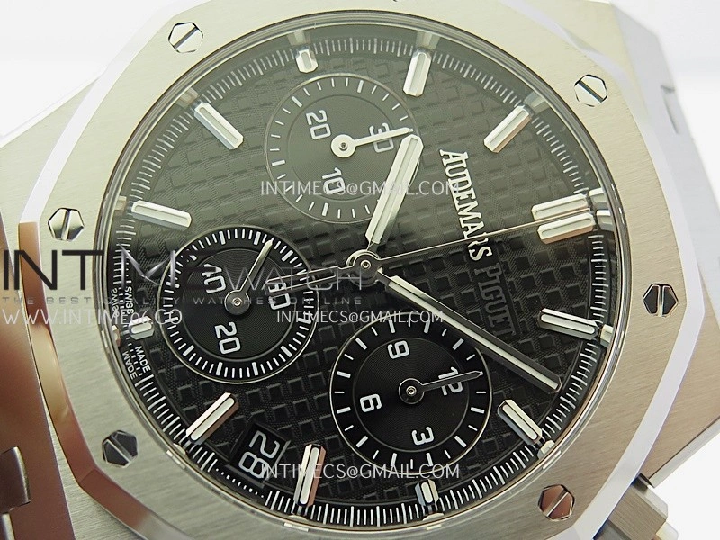 Royal Oak Chrono 26240 SS APSF 1:1 Best Edition Black Dial on SS Bracelet SA4401 Super Clone