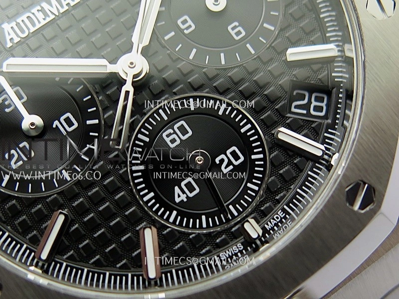 Royal Oak Chrono 26240 SS APSF 1:1 Best Edition Black Dial on SS Bracelet SA4401 Super Clone