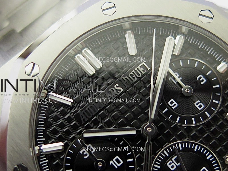 Royal Oak Chrono 26240 SS APSF 1:1 Best Edition Black Dial on SS Bracelet SA4401 Super Clone