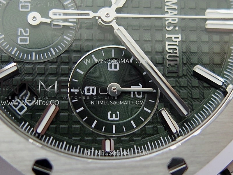 Royal Oak Chrono 26240 SS APSF 1:1 Best Edition Green Dial on SS Bracelet SA4401 Super Clone