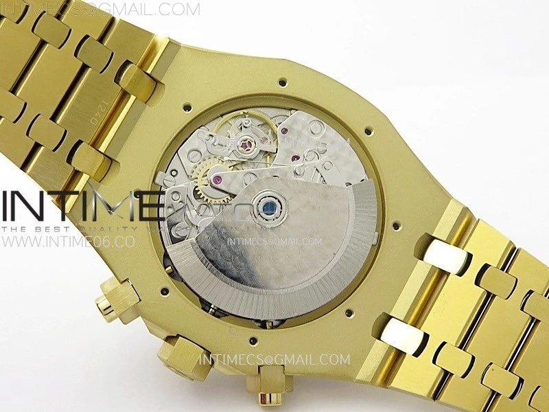 Royal Oak Chrono 26331ST YG IPF 1:1 Best Edition Blue Dial Gold subdial on SS Bracelet A7750